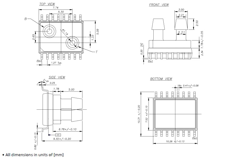Chart - TE Connectivity / SMI AccuStable SM3041 Medium Pressure Sensor